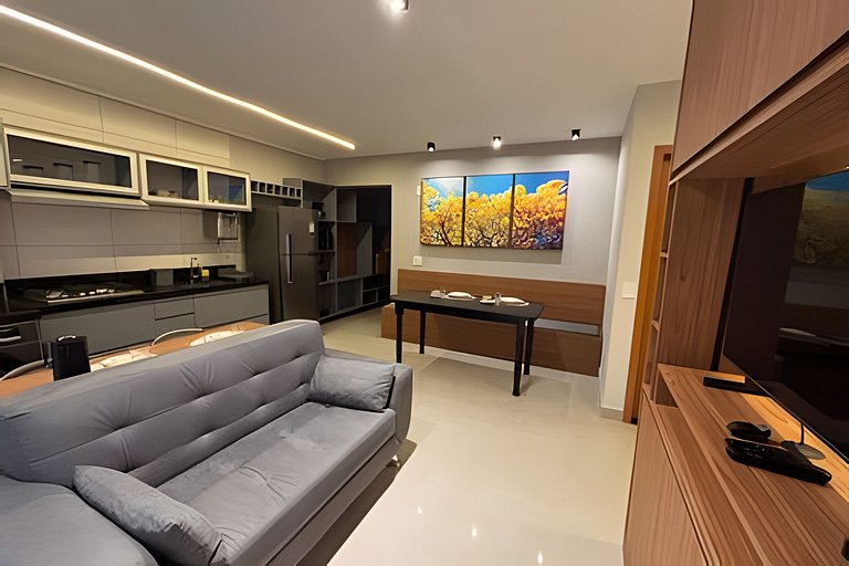 Flat Alto Padrão Cozinha Completa com Varanda - RTM70