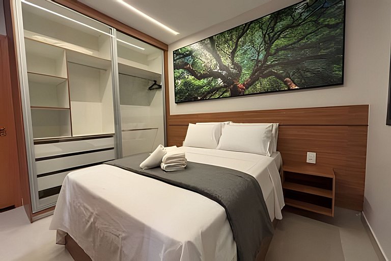 RTM70 - Flat Alto Padrão Cozinha Completa com Varanda