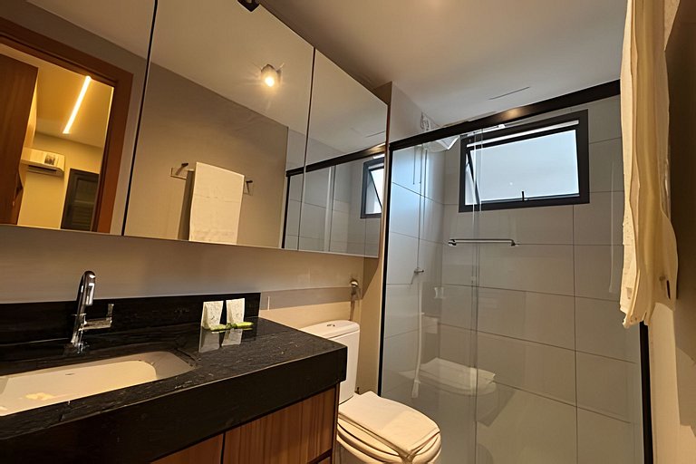 Flat Alto Padrão Cozinha Completa com Varanda - RTM70