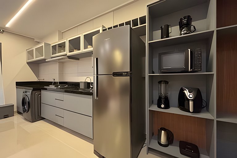 Flat Alto Padrão Cozinha Completa com Varanda - RTM70