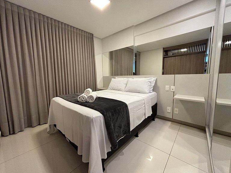 Flat Próx Órion Cozinha Completa com Varanda - LUX26