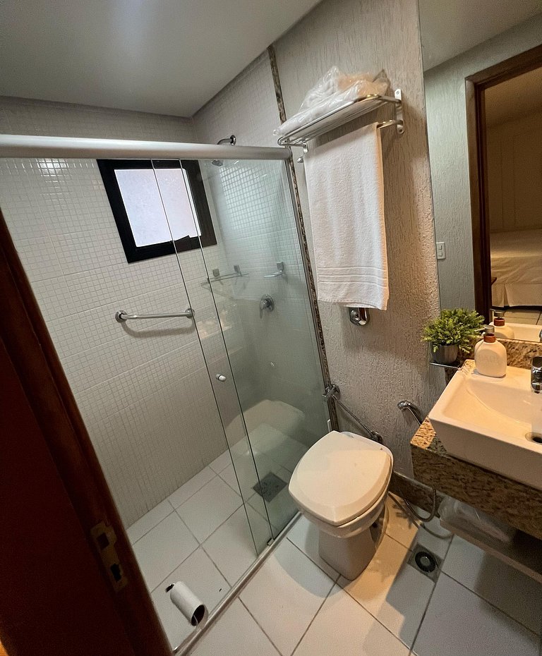 SUN30 - Flat Praça do Sol Cama Superking e Cozinha