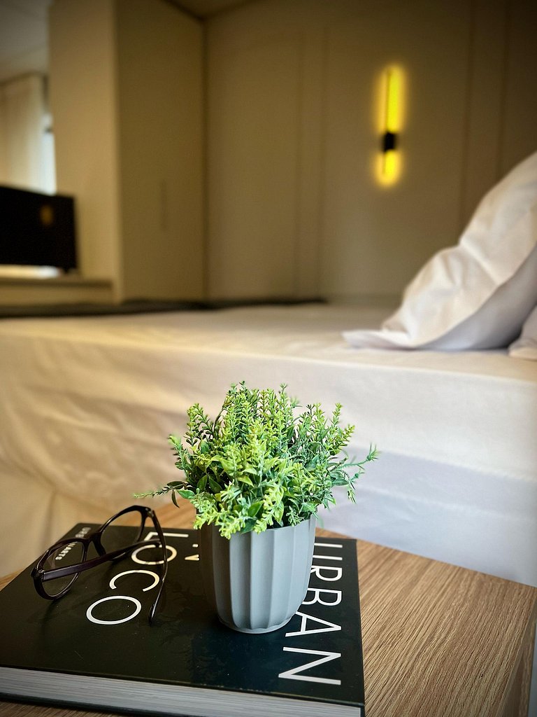 SUN30 - Flat Praça do Sol Cama Superking e Cozinha