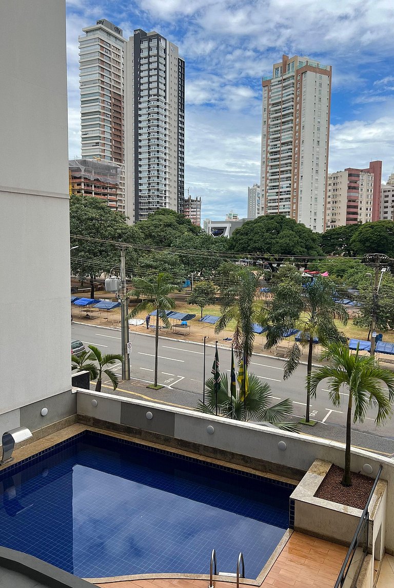Flat Praça do Sol Cama Superking Cozinha Completa - SUN30