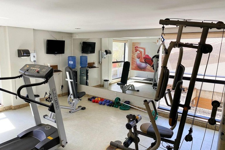 SUN30 - Flat Praça do Sol Cama Superking e Cozinha