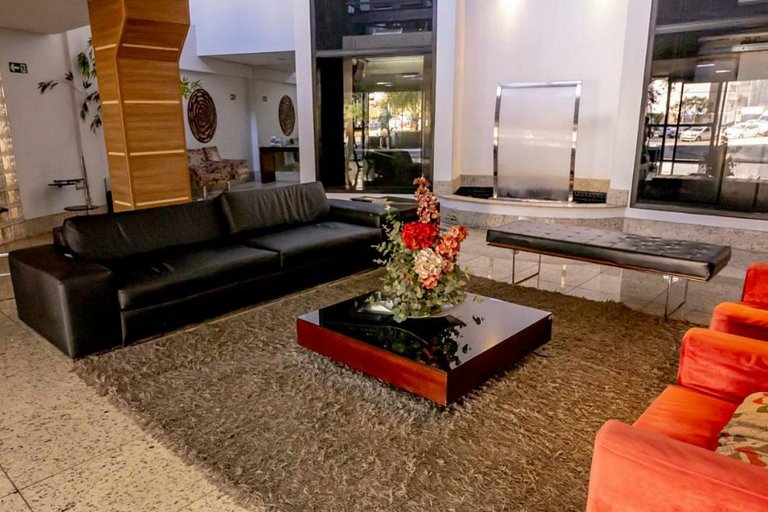 SUN30 - Flat Praça do Sol Cama Superking e Cozinha