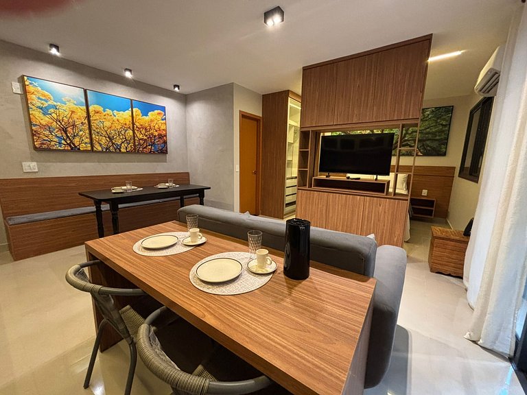 RTM70 - Flat Alto Padrão Cozinha Completa com Varanda