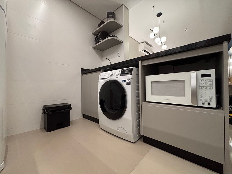 Flat Cama Superking Garagem Cozinha Completa - QSH35