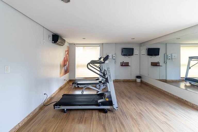 SUN30 - Flat Praça do Sol Cama Superking e Cozinha